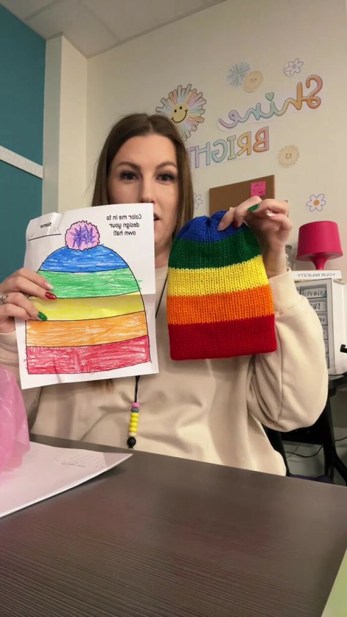 Teacher Tells Her Students To Draw Their ‘Dream Hat,’ Her Mom Makes Their Designs A Reality Teacher Tells Her Students To Draw Their ‘Dream Hat,’ Her Mom Makes Their Designs A Reality