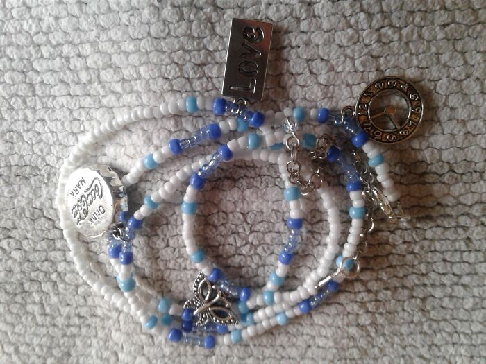 Here Are My Crafts, Ranging From Paintings To Leather Bracelets