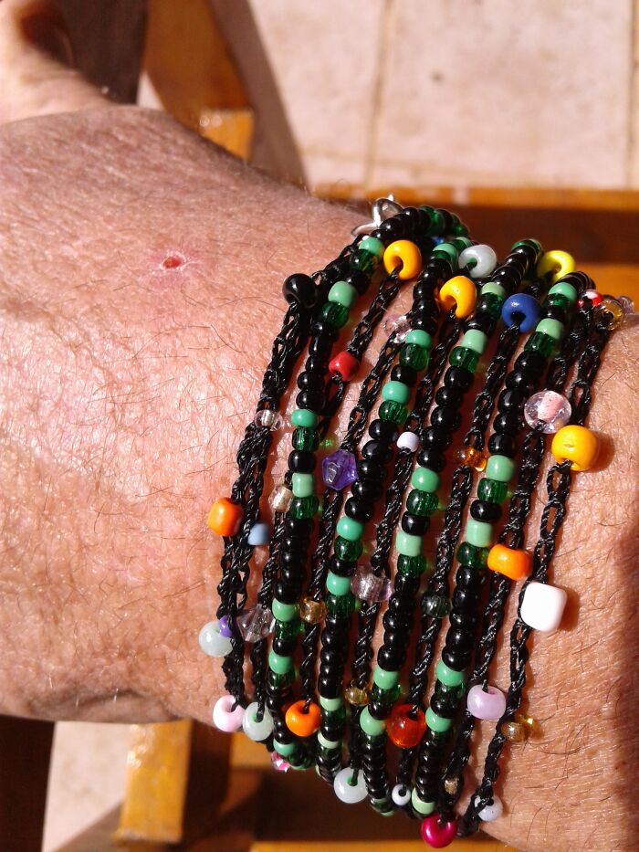 Here Are My Crafts, Ranging From Paintings To Leather Bracelets