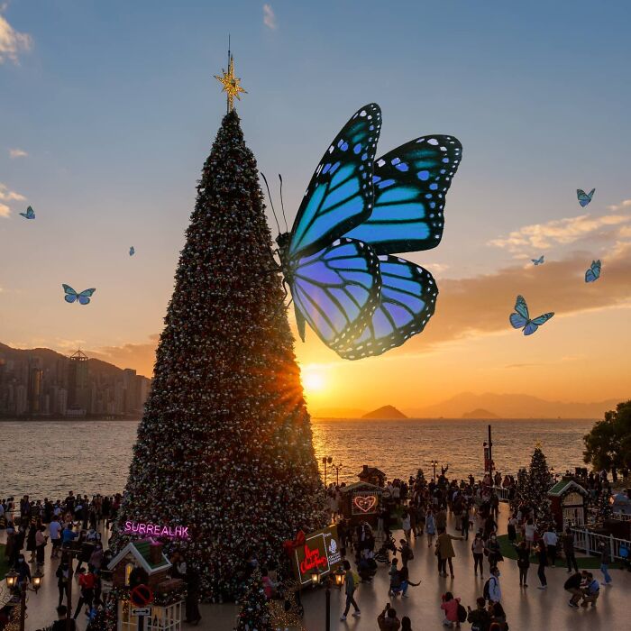 Digital Artist Shows What Hong Kong Would Be Like If Giant Animals Invaded It (34 Pics)