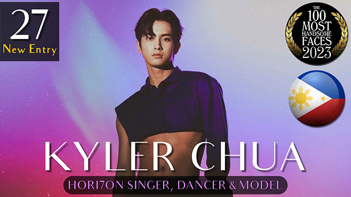 Kyler Chua, Horizon singer and model, ranked among the most handsome men of 2023.