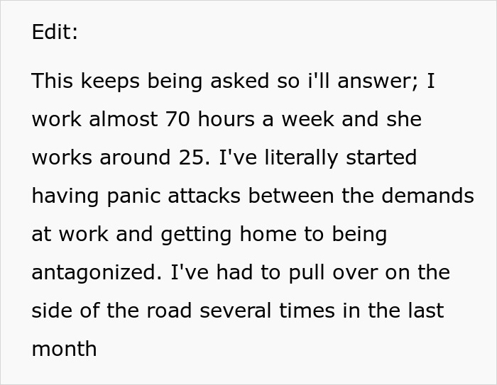 Man Balancing Long Hours and Bills Faces GF's "Equal" Chores Request, Turns To Internet For Advice Man Balancing Long Hours and Bills Faces GF's "Equal" Chores Request, Turns To Internet For Advice