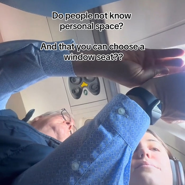 Woman Exposing Man Invading Her Space On Plane Sparks Debate On &ldquo;Flying Etiquette&rdquo;