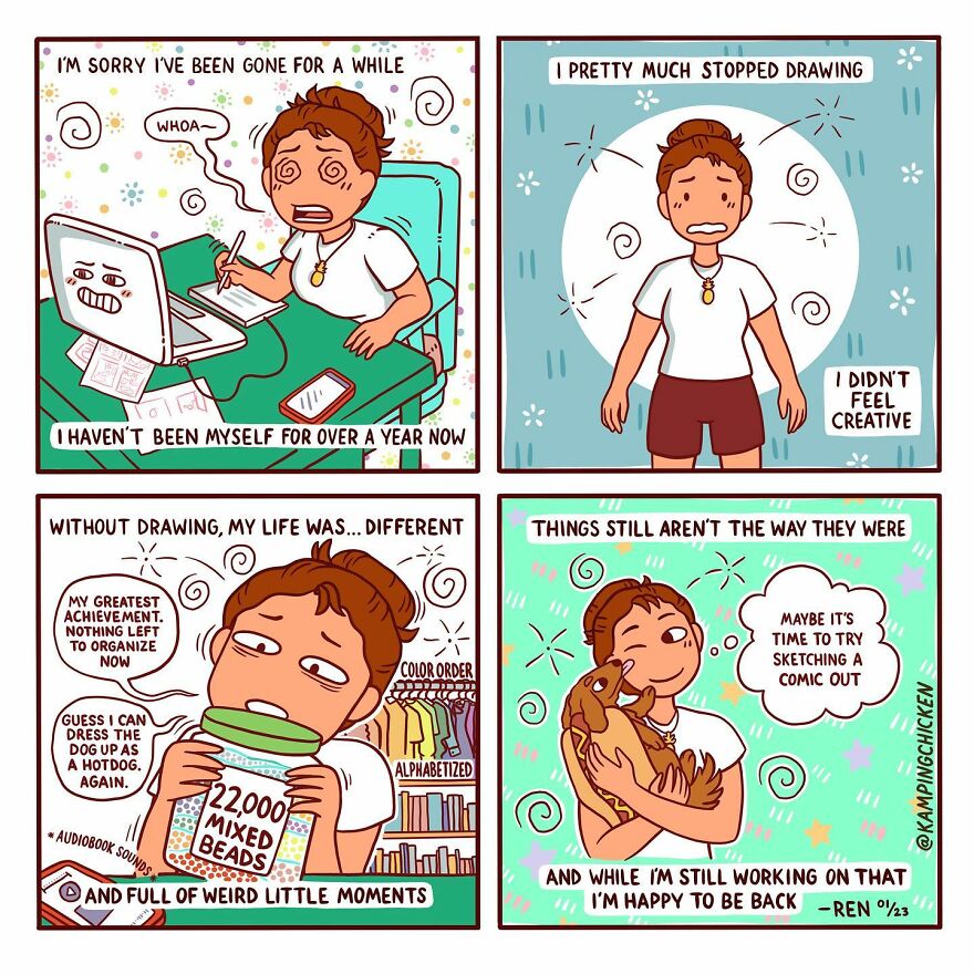 “The Weirdness Of Life Told Through Comics”: 22 New Comics By “Kamping Chicken”