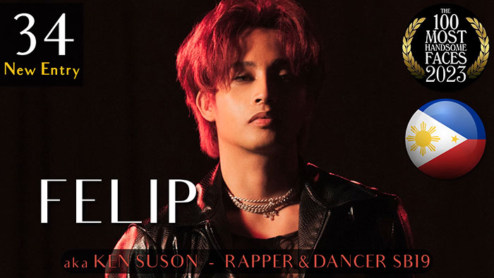 Felip, rapper and dancer, featured as handsome man in 2023 ranking by &lsquo;The Independent Critics&rsquo;.