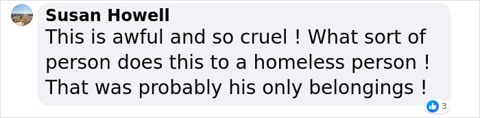 Homeless Man Who Had His “Bedding All Soaked” By McDonald’s Will Spend Christmas On The Streets Homeless Man Who Had His “Bedding All Soaked” By McDonald’s Will Spend Christmas On The Streets