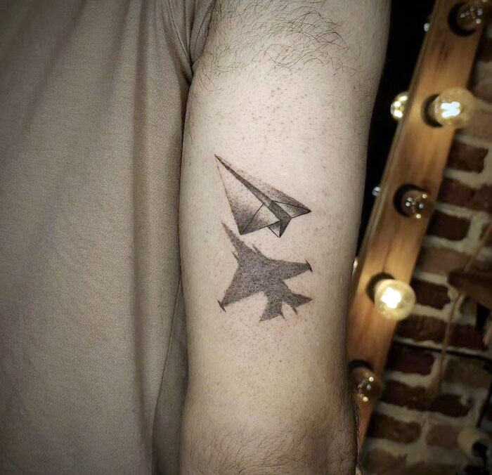 Paper Plane Tattoo