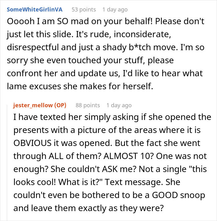 Woman Left Speechless: &ldquo;MIL Opened All My Family's Christmas Presents While I Was At Work&rdquo;