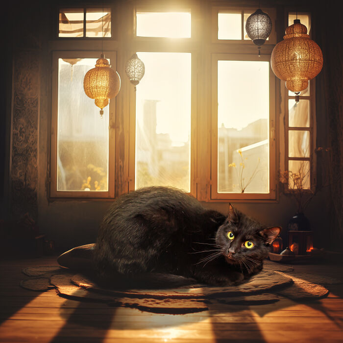 I Photographed Cats In Need Of Their Forever Home, And Created A Home For Them In The Images