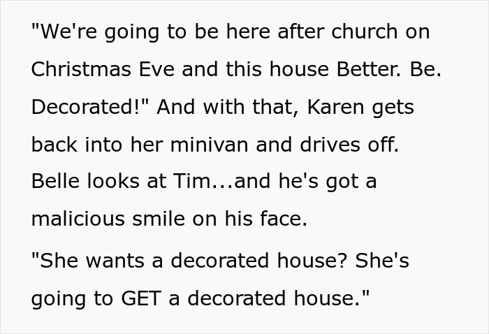 Karen Demands Grieving Neighbor Put Up Christmas Decor For Her Kids, He Maliciously Complies Karen Demands Grieving Neighbor Put Up Christmas Decor For Her Kids, He Maliciously Complies