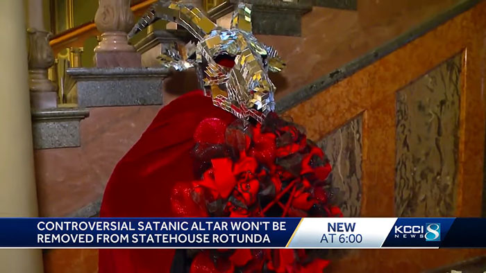 &ldquo;Sick And Disgusting&rdquo;: People React To Satanic Altar Put Up At Iowa State Capitol