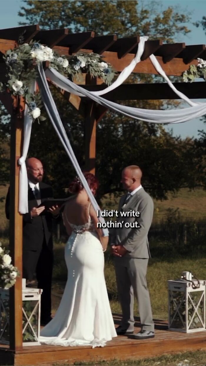 Groom Thinks His &lsquo;Gross&rsquo; Vows Are Funny, Sees No Reason To Save His Situation When Given A Chance