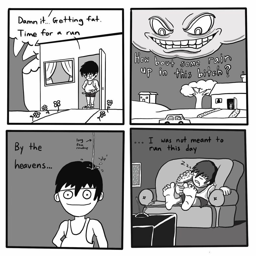 Twisted Endings: 30 New Dark Humor Comics By This Artist