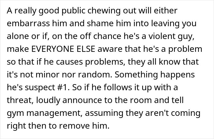 Annoying Guy Won&rsquo;t Leave This Woman Alone At The Gym, She Gets Petty Revenge