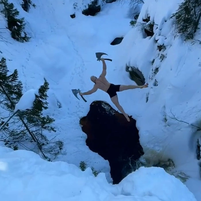 &ldquo;Viking Guy&rdquo; Breaks World Record For Highest Death Dive, Shares Impressive Video Online