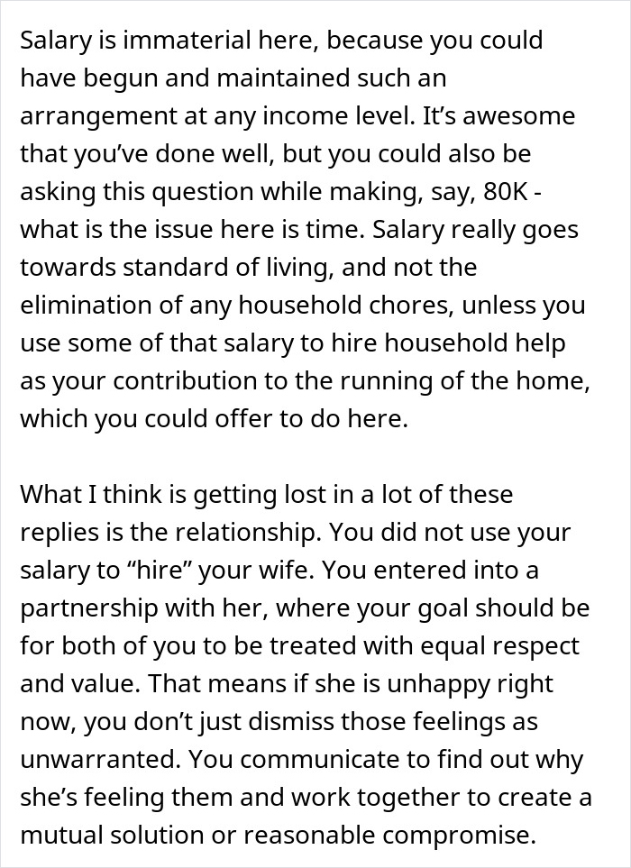 Man Balancing Long Hours and Bills Faces GF's "Equal" Chores Request, Turns To Internet For Advice Man Balancing Long Hours and Bills Faces GF's "Equal" Chores Request, Turns To Internet For Advice