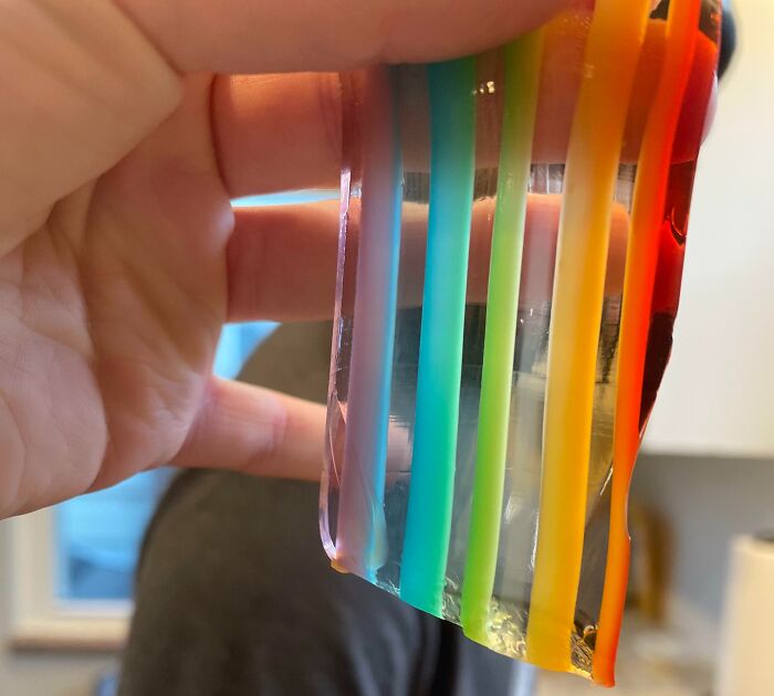 Slice Of Jello I Made For Easter