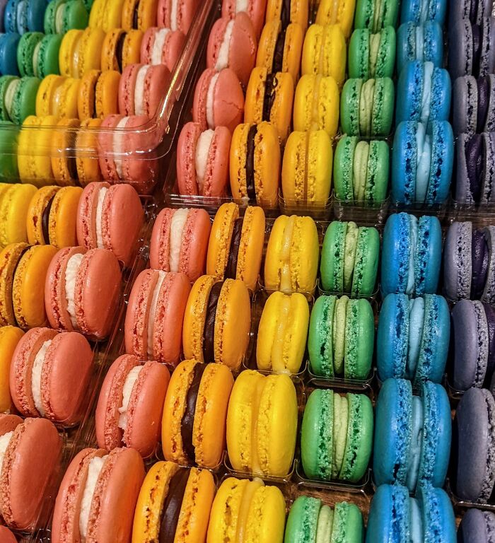 Rainbow Macarons I Made For My Wife's GSA Students' Pride Event