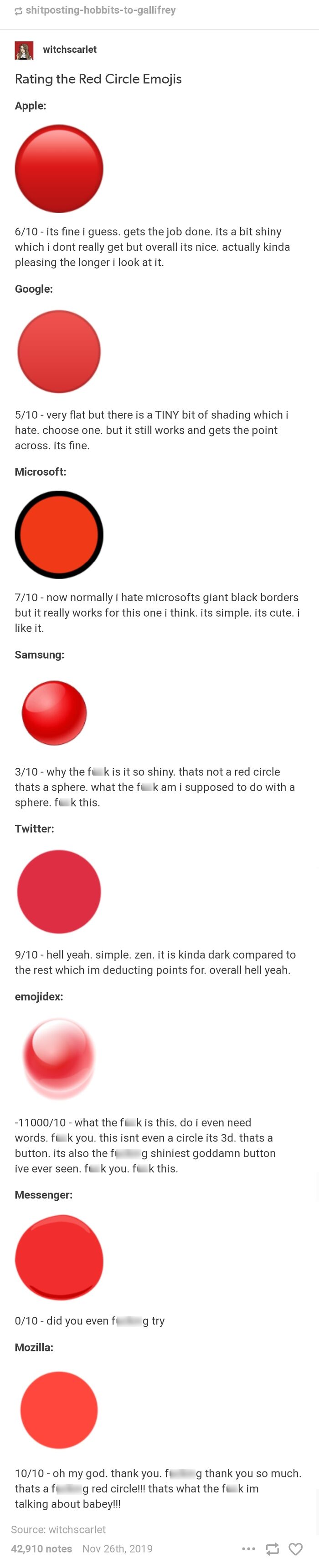 Red Circle Emoji