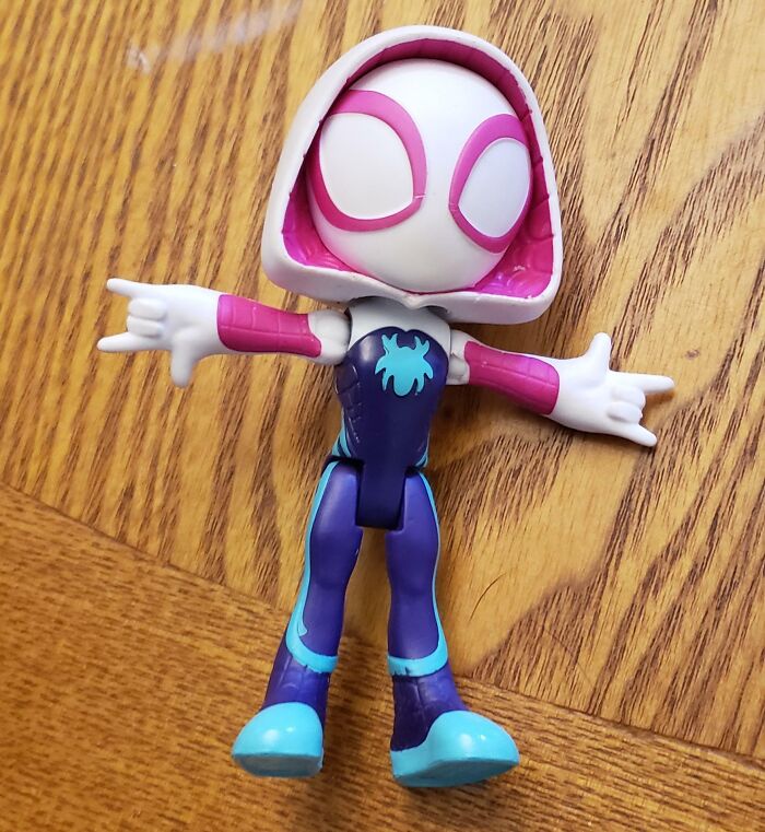My Son's Ghost Spider Toy Has Two Left Hands