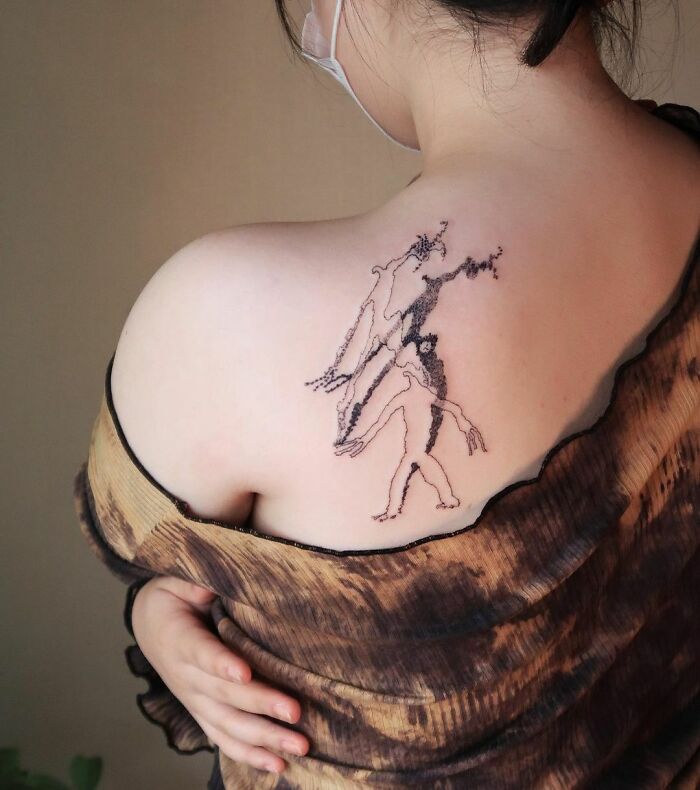 This Is Her First Tattoo, So We Took A Bit Of Time To Decide The Design Because She Loves All Of My Drawings