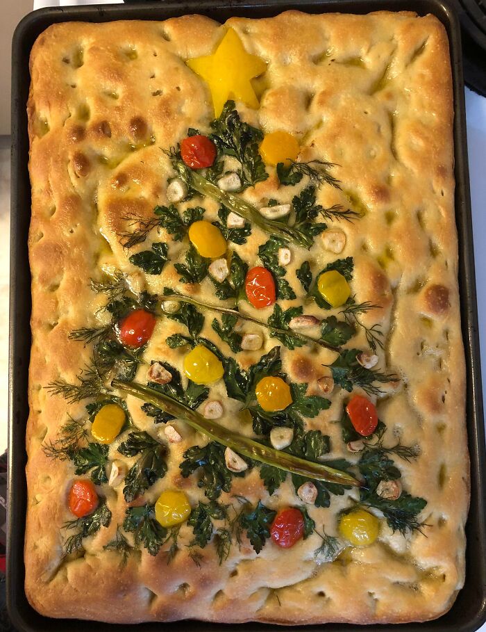 Christmas Tree Focaccia