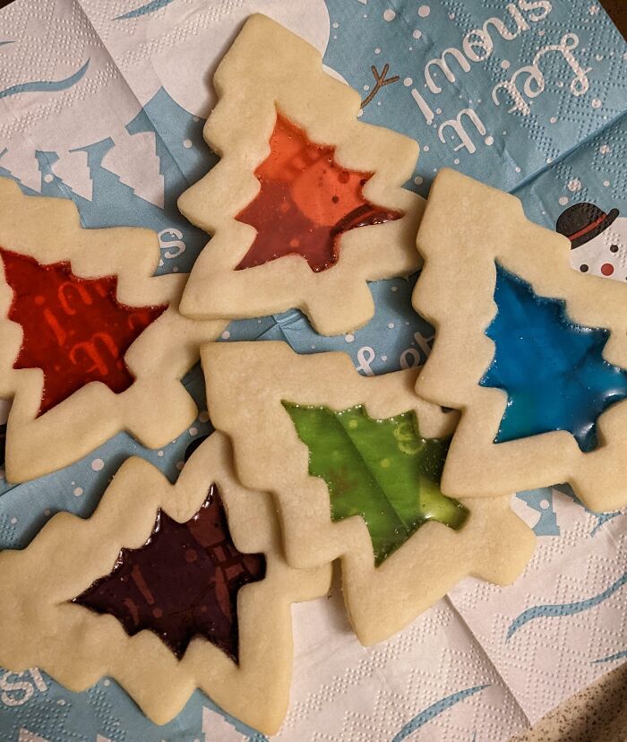 Homemade Christmas Stained Glass Window Cookies