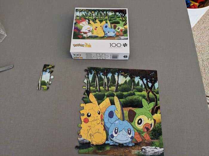 A 100-Piece Puzzle My Son Received For Christmas Has 66 Pieces