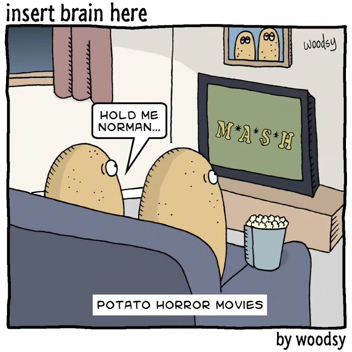 New Absurd Humor Single Panel Comics From The “Insert Brain Here” Strip By Paul Woods