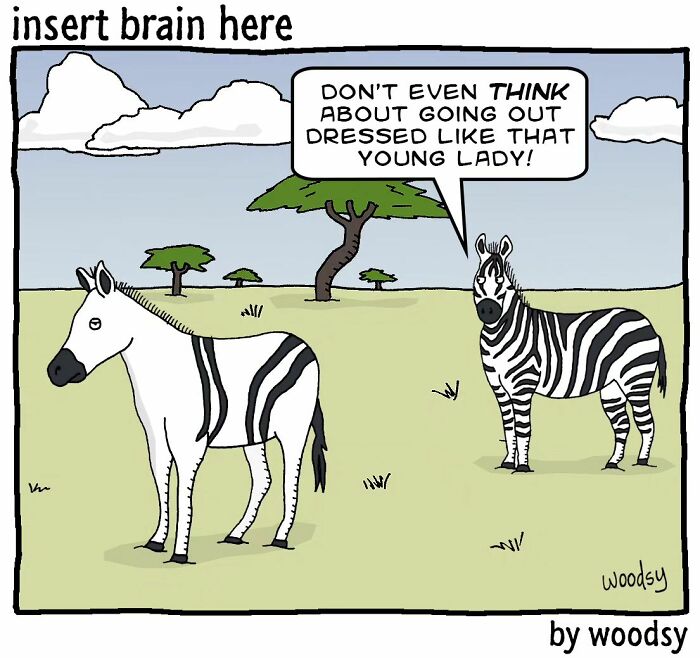New Absurd Humor Single Panel Comics From The “Insert Brain Here” Strip By Paul Woods