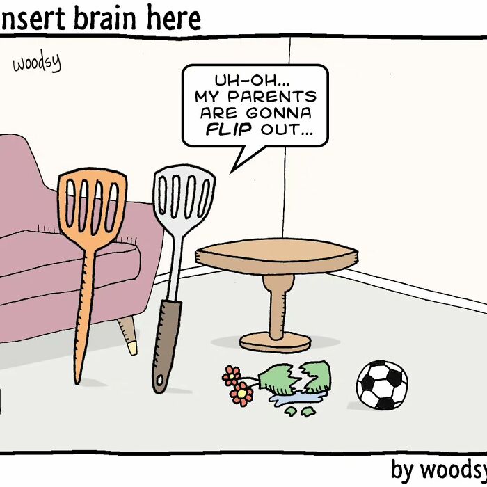 New Absurd Humor Single Panel Comics From The “Insert Brain Here” Strip By Paul Woods