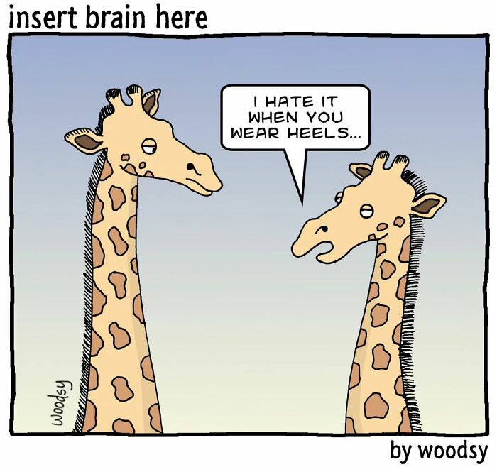 New Absurd Humor Single Panel Comics From The “Insert Brain Here” Strip By Paul Woods