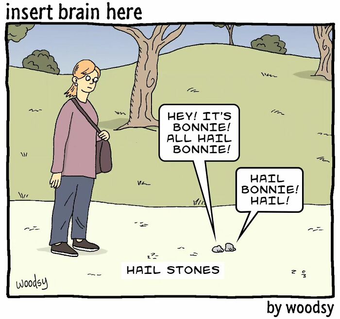 New Absurd Humor Single Panel Comics From The “Insert Brain Here” Strip By Paul Woods