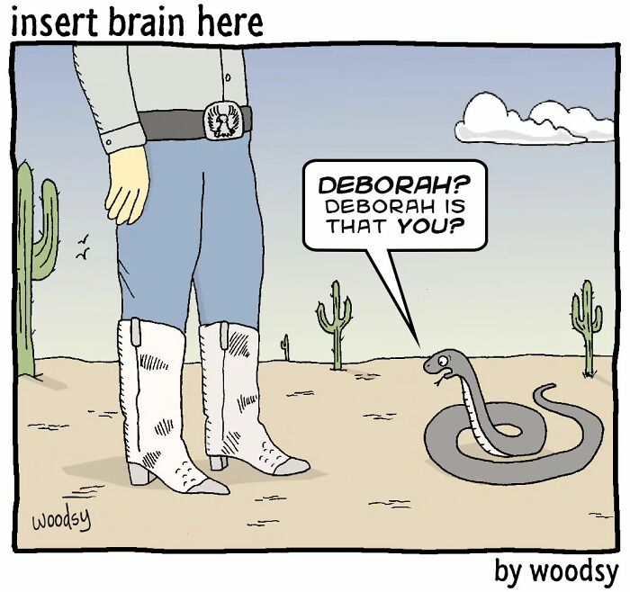 New Absurd Humor Single Panel Comics From The “Insert Brain Here” Strip By Paul Woods