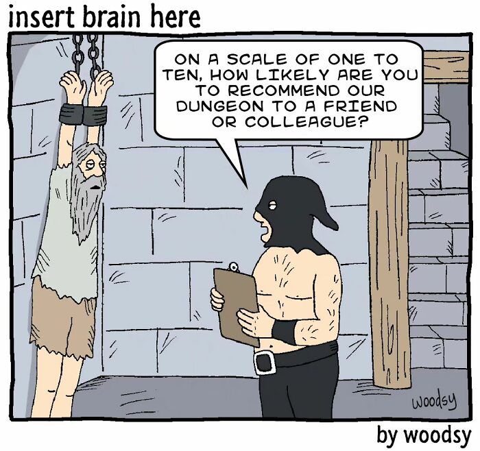 New Absurd Humor Single Panel Comics From The “Insert Brain Here” Strip By Paul Woods