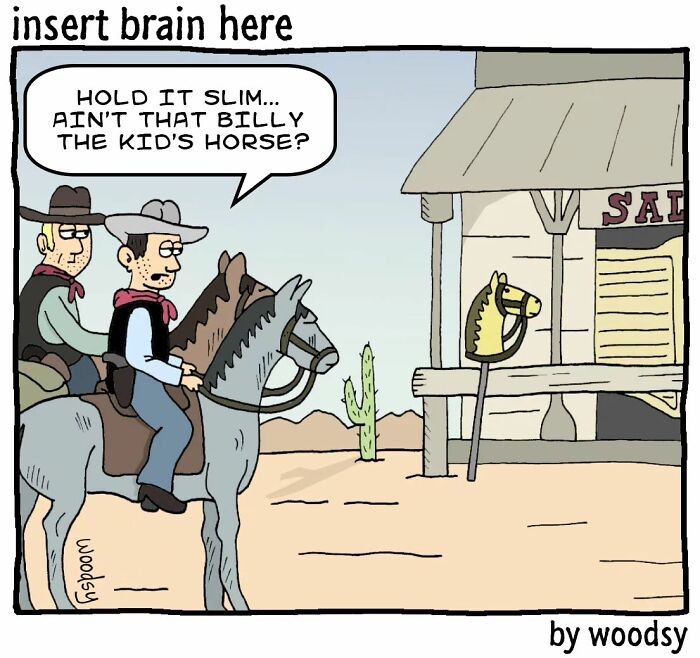 New Absurd Humor Single Panel Comics From The “Insert Brain Here” Strip By Paul Woods