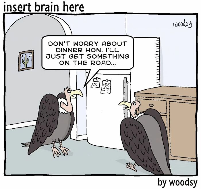 New Absurd Humor Single Panel Comics From The “Insert Brain Here” Strip By Paul Woods