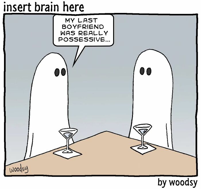 New Absurd Humor Single Panel Comics From The “Insert Brain Here” Strip By Paul Woods