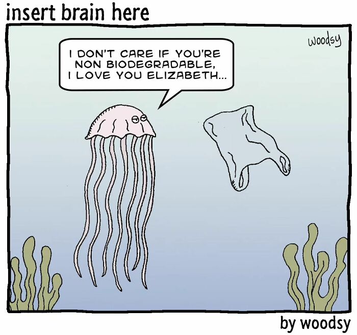 New Absurd Humor Single Panel Comics From The “Insert Brain Here” Strip By Paul Woods