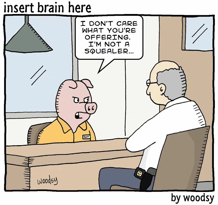 New Absurd Humor Single Panel Comics From The “Insert Brain Here” Strip By Paul Woods