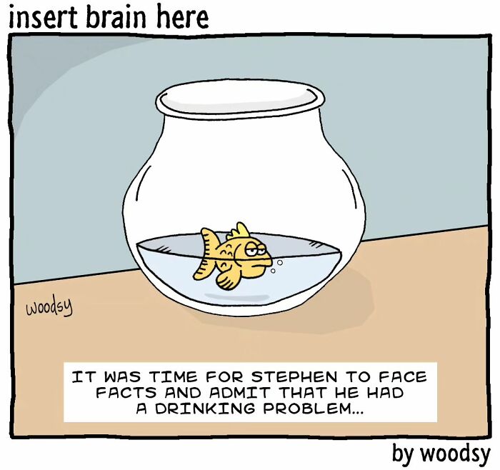 New Absurd Humor Single Panel Comics From The “Insert Brain Here” Strip By Paul Woods