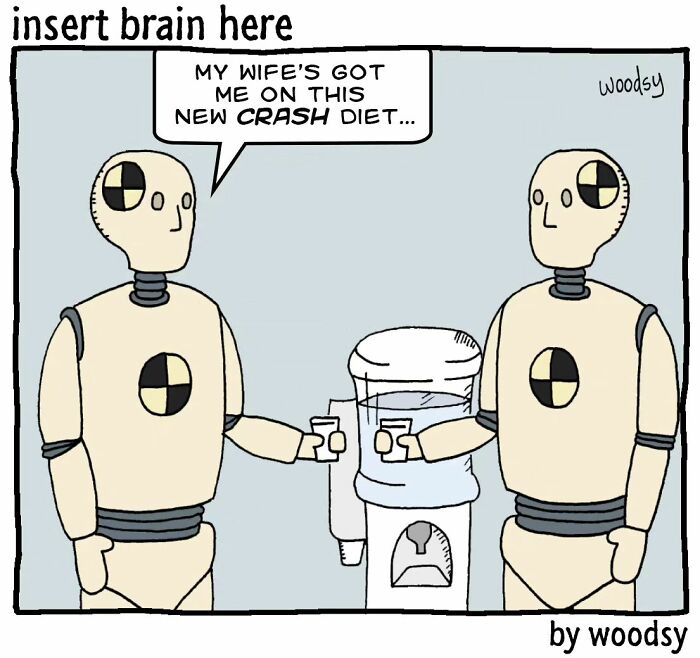 New Absurd Humor Single Panel Comics From The “Insert Brain Here” Strip By Paul Woods