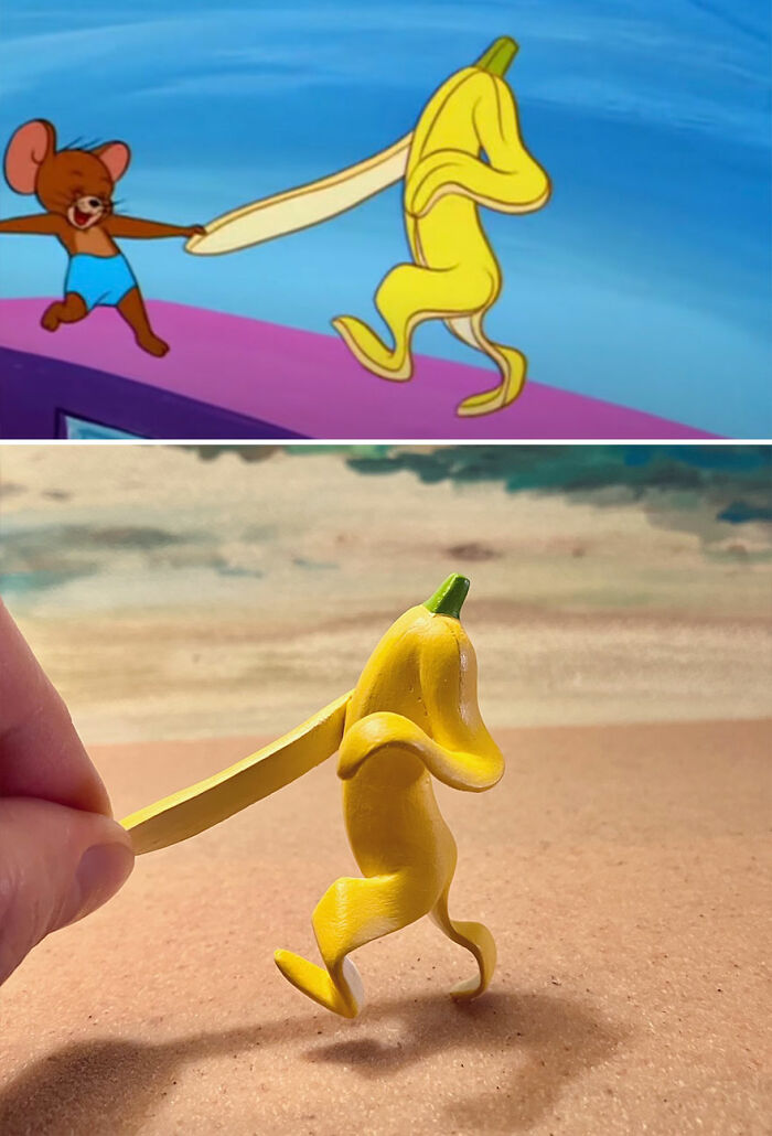 Japanese Artist Turns Tom And Jerry’s Most Unfortunate Moments Into Sculptures, And The Result Is Hilarious (20 New Pics)