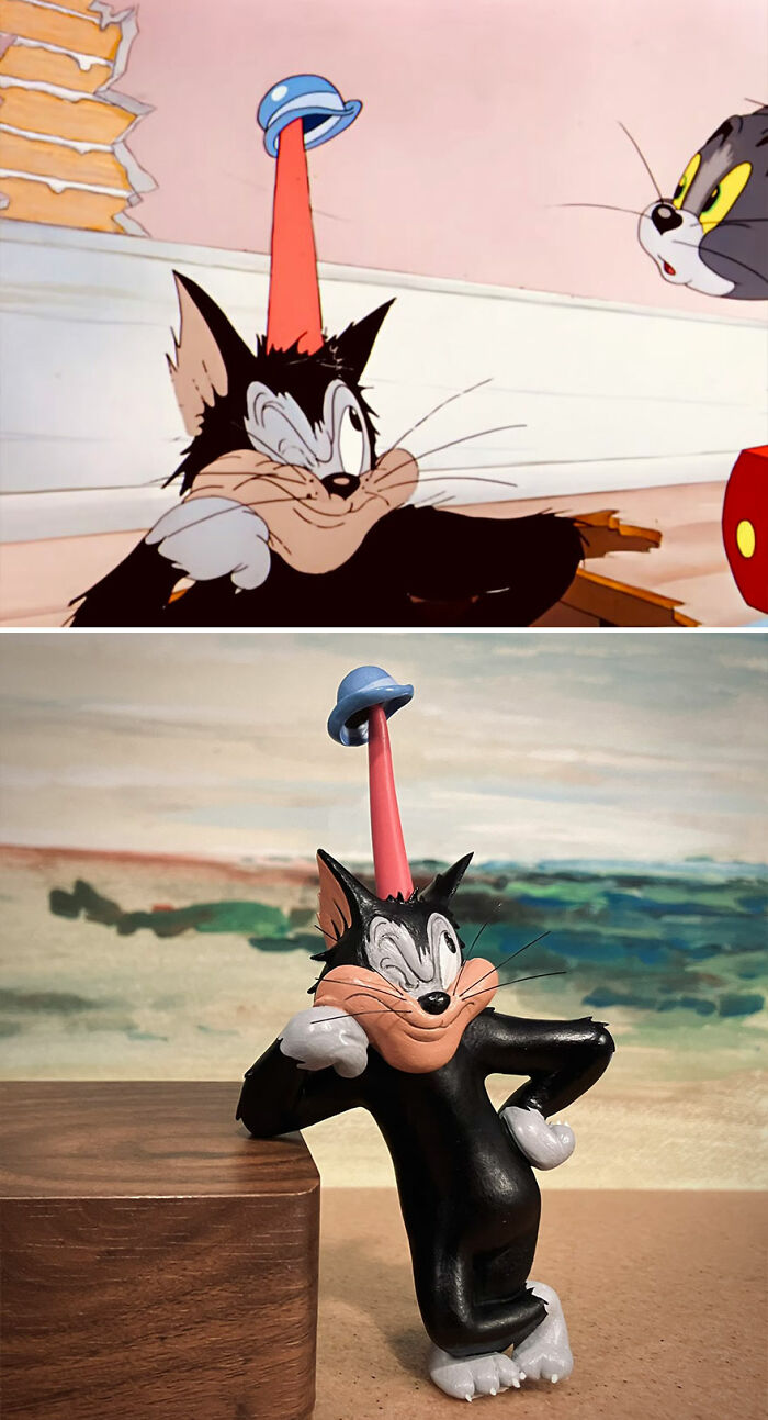 Japanese Artist Turns Tom And Jerry’s Most Unfortunate Moments Into Sculptures, And The Result Is Hilarious (20 New Pics)
