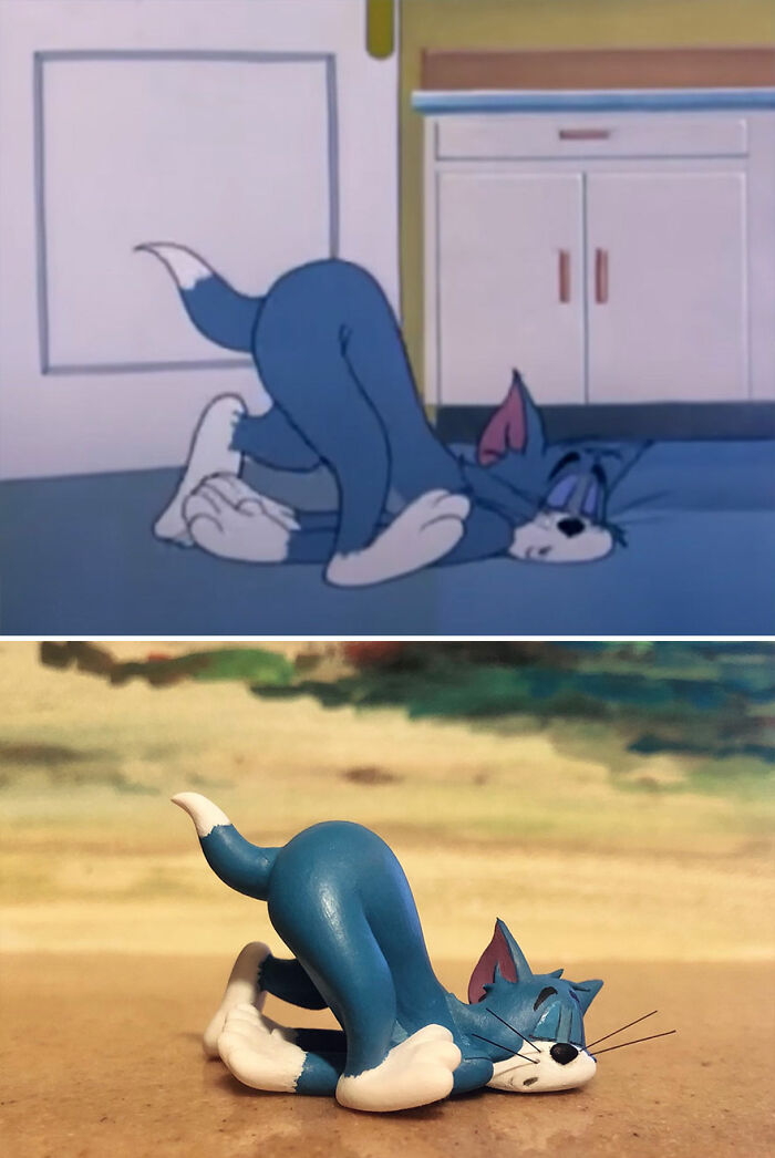 Japanese Artist Turns Tom And Jerry’s Most Unfortunate Moments Into Sculptures, And The Result Is Hilarious (20 New Pics)
