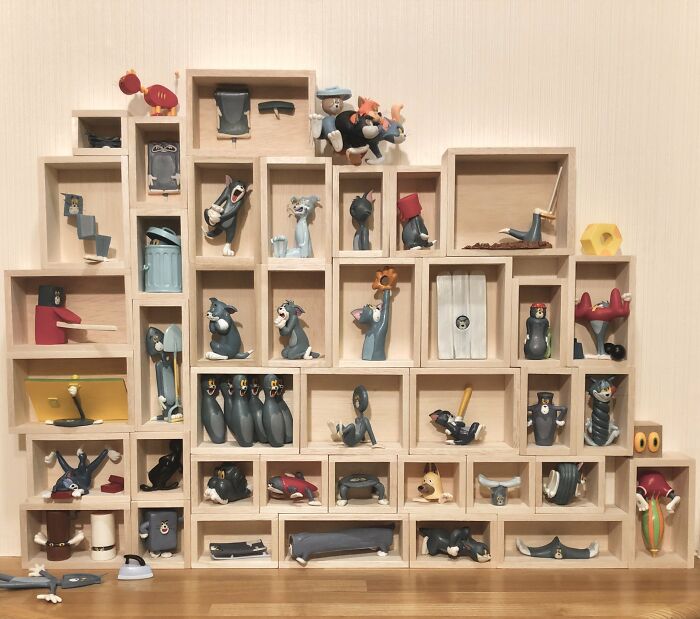 Japanese Artist Turns Tom And Jerry’s Most Unfortunate Moments Into Sculptures, And The Result Is Hilarious (20 New Pics)