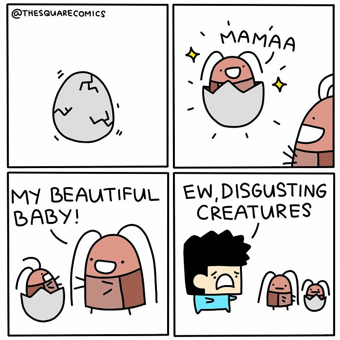 Here Are The New Dark Humor Illustrations From “The Square Comics” To Improve Your Mood