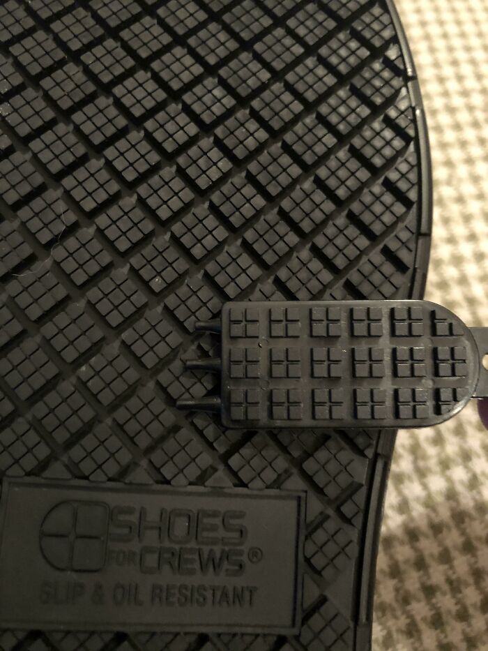 My New Shoes Came With A Pick Keychain To Get Our Rocks And Gunk In The Tread