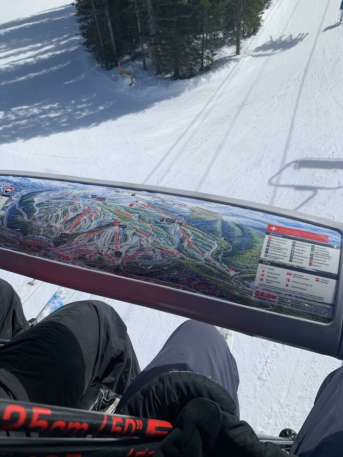 Trail Map On The Ski Lift So You Can Plan Out Your Course Before Getting Off. And You Don’t Have To Worry About Dropping A Paper Map Or Your Phone