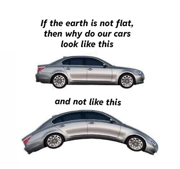 Approximately How Large Would The Car Have To Be In Order To Be That Curved?